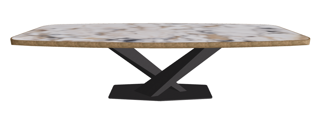 Makalu_Black Embossed_Brushed Bronze