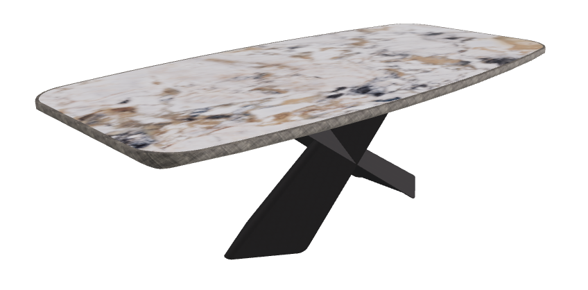 Makalu_Black Embossed_Brushed Grey