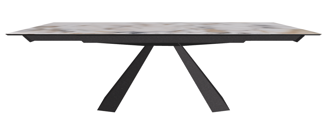 160/236x90x75h Rectangle Shaped_Makalu_Black Embossed