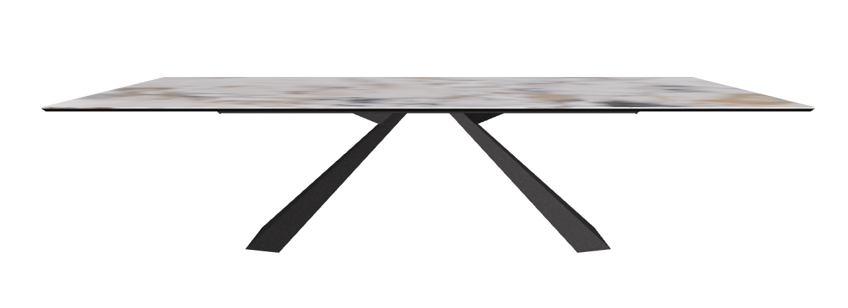 300x120x73h Rectangle Shaped_Makalu_Black Embossed