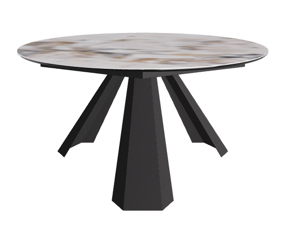 Diameter 140 x Height 73 cm_Makalu_Black Embossed