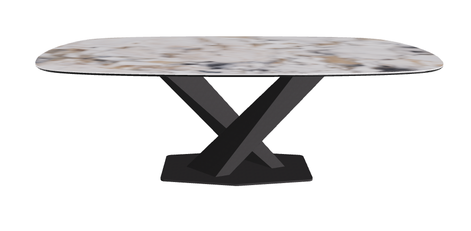 Cattelan Italia Stratos Keramik Biscuit Shaped Dining Table – 200x120x75h