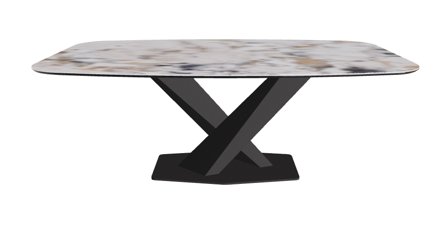Cattelan Italia Stratos Keramik Barrel Shaped Dining Table – 200x120x75h