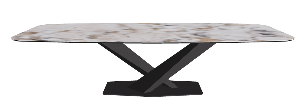Cattelan Italia Stratos Keramik Barrel-Shaped Dining Table – 300x120x75h