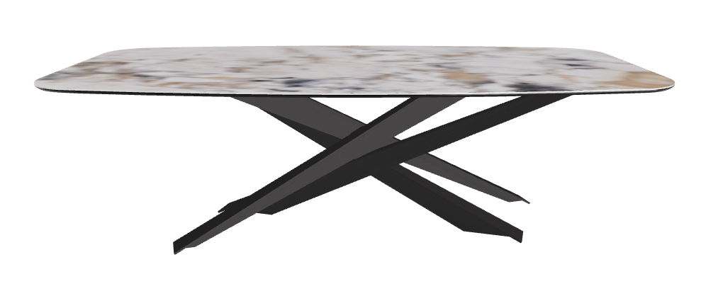 240x120x74.5h Barrel Shaped_Makalu_Black Embossed