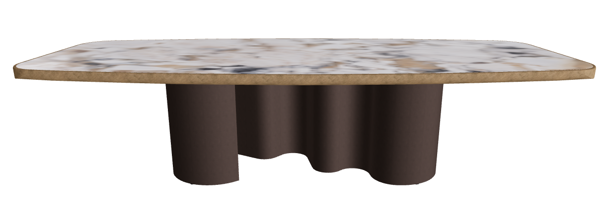 300x128x75h Barrel Shaped_Makalu_Bronze Embossed_Brushed Bronze