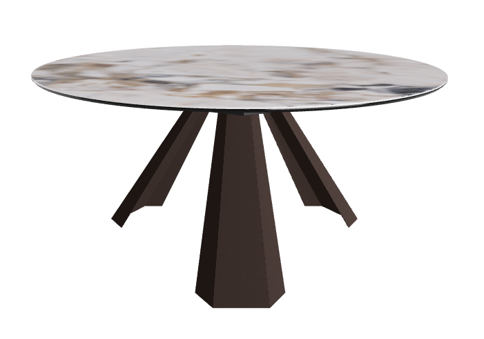 Diameter 158 x Height 73 cm_Makalu_Bronze Embossed