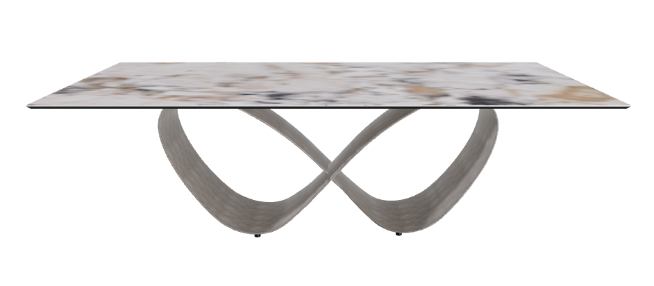 240x120x74h Rectangle Shaped_Makalu_Brushed Grey