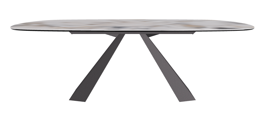 Cattelan Italia Eliot Keramik Biscuit Shaped Dining Table – 220x120x73h