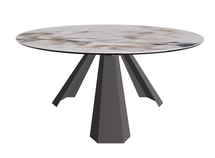 Diameter 158 x Height 73 cm_Makalu_Graphite Embossed