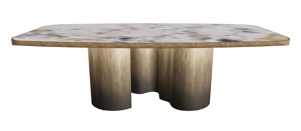 240x120x75h Barrel Shaped_Makalu_Oxy Brass_Brushed Bronze