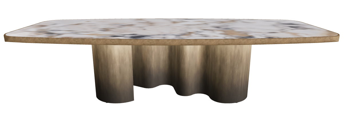 300x128x75h Barrel Shaped_Makalu_Oxy Brass_Brushed Bronze