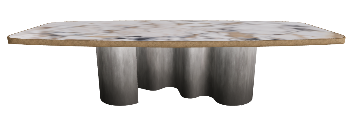 300x128x75h Barrel Shaped_Makalu_Oxy Grey_Brushed Bronze