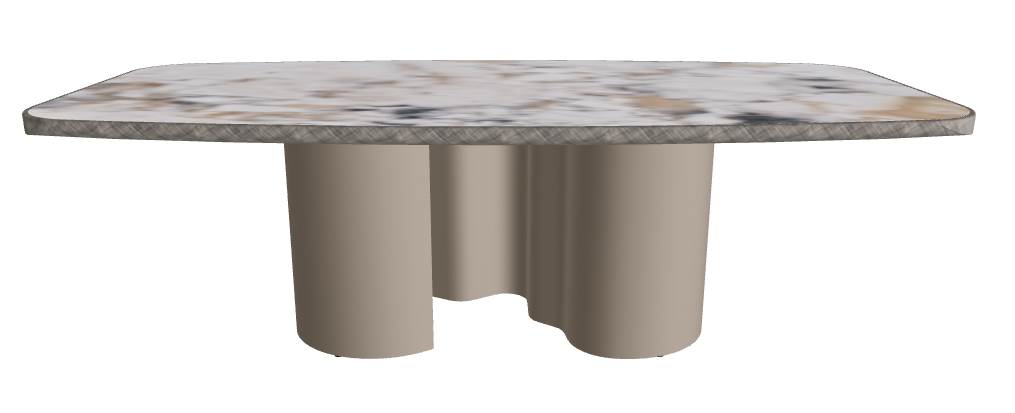 240x120x75h Barrel Shaped_Makalu_Titanium Embossed_Brushed Grey