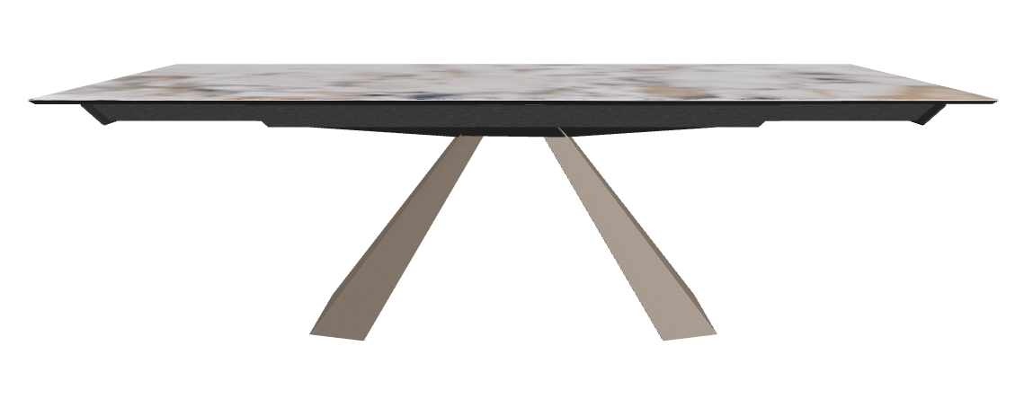 160/236x90x75h Rectangle Shaped_Makalu_Titanium Embossed