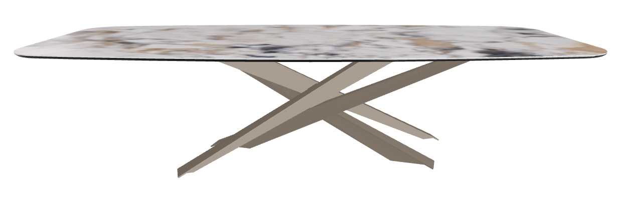 300x120x74.5h Barrel Shaped_Makalu_Titanium Embossed