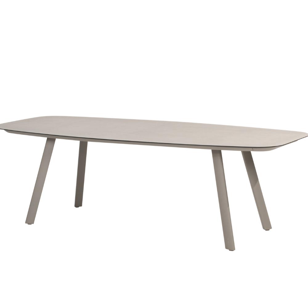 4 Seasons Outdoor Florence 6 Seat - Manolo 240cm Barrel Ceramic Dining Table