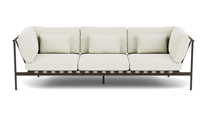 Barlow Tyrie Around Deep Seating Triple Lounge Sofa with Aluminium Arms