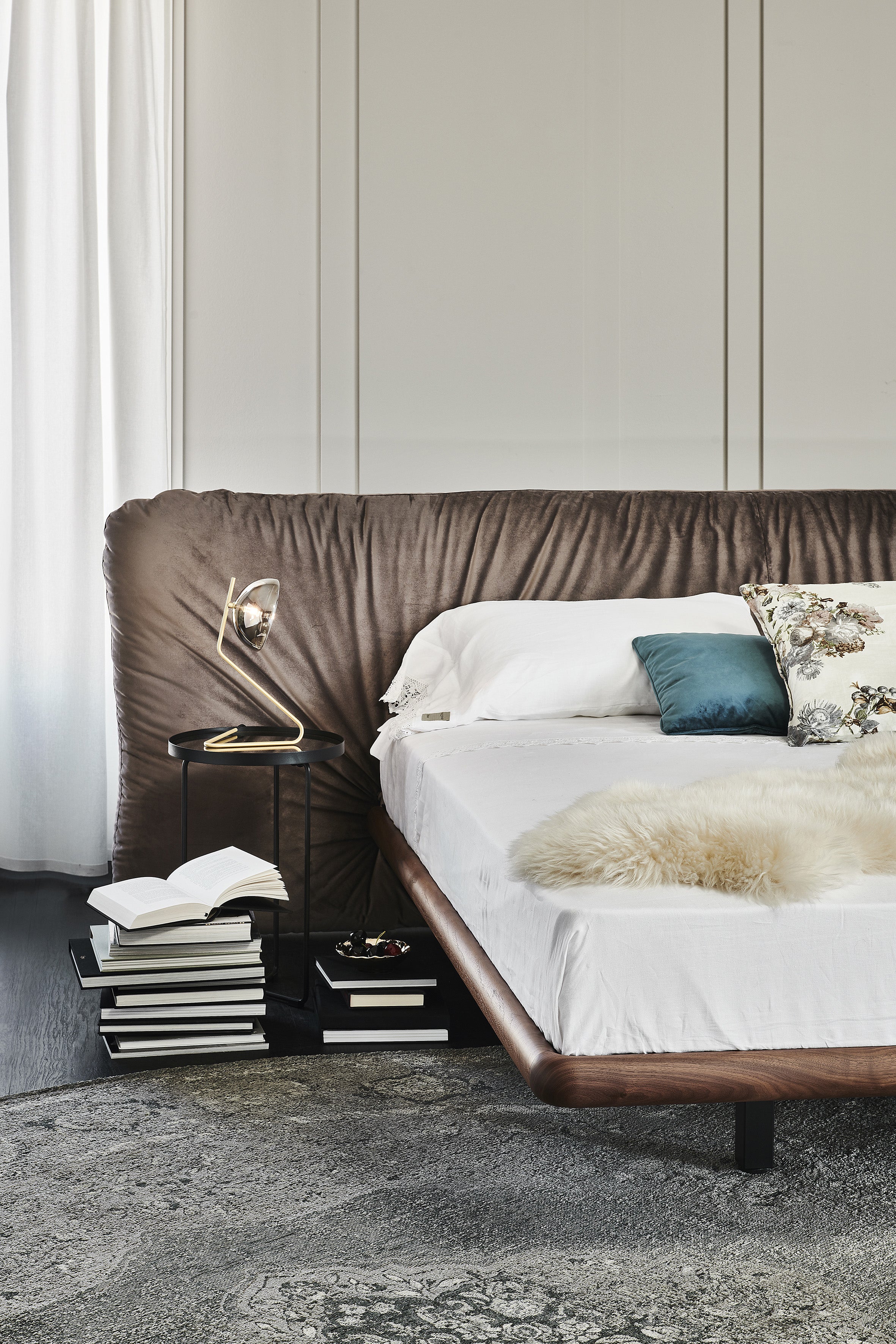 Cattelan Italia Marlon Bed With Wood Frame