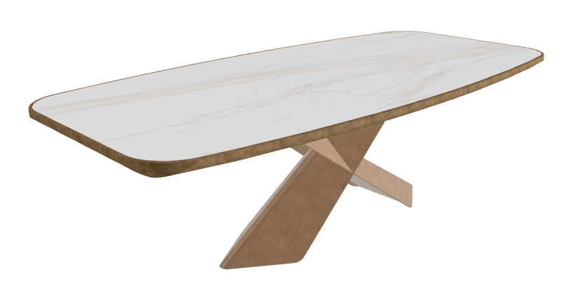 Matt Golden Calacatta_Brushed Bronze_Brushed Bronze