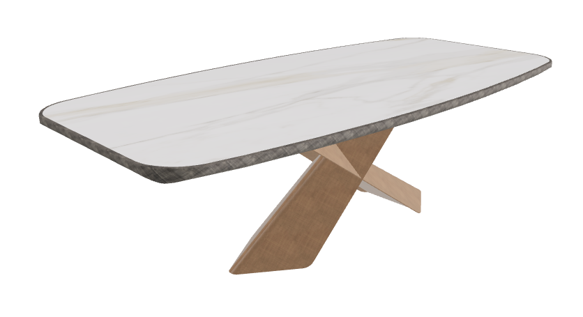 Matt Golden Calacatta_Brushed Bronze_Brushed Grey