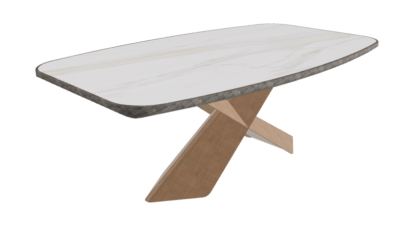 Matt Golden Calacatta_Brushed Bronze_Brushed Grey