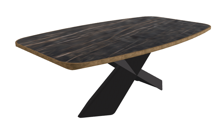 Matt Portoro_Black Embossed_Brushed Bronze