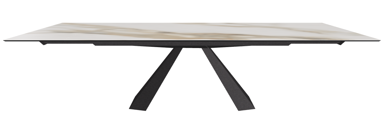 200/294x106x75h Rectangle Shaped_Matt Borghini Calacatta_Black Embossed
