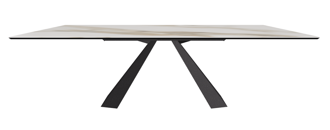 240x120x73h Rectangle Shaped_Matt Borghini Calacatta_Black Embossed