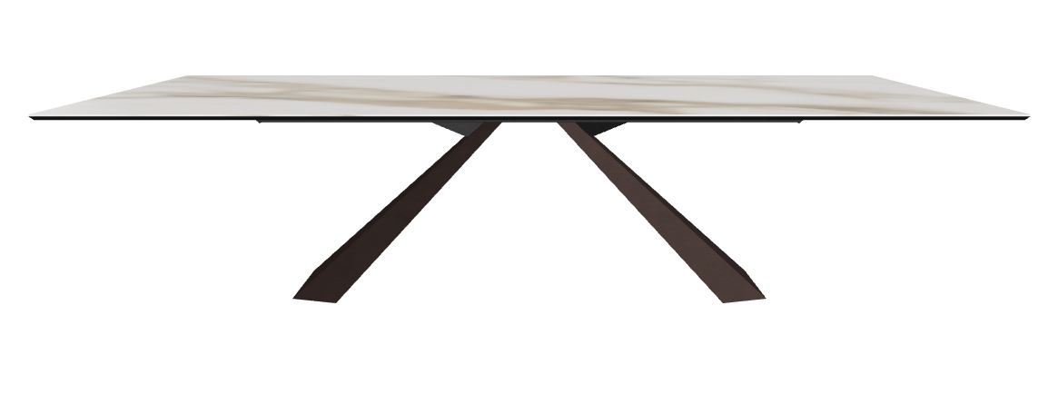 300x120x73h Rectangle Shaped_Matt Borghini Calacatta_Bronze Embossed