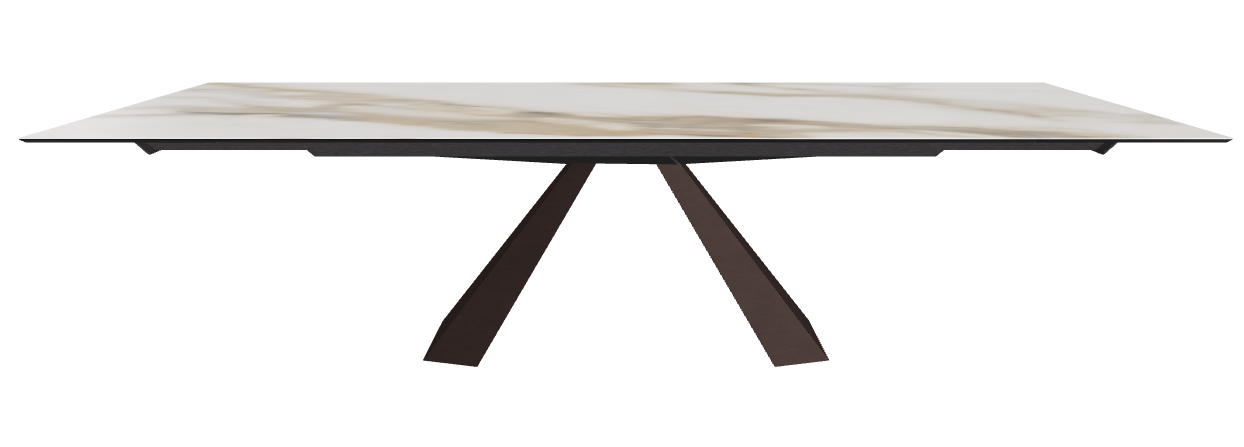 200/294x106x75h Rectangle Shaped_Matt Borghini Calacatta_Bronze Embossed