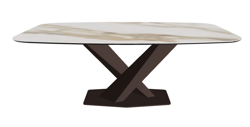 Cattelan Italia Stratos Keramik Barrel Shaped Dining Table – 200x120x75h