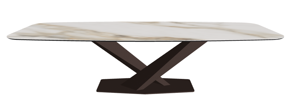 Cattelan Italia Stratos Keramik Barrel-Shaped Dining Table – 300x120x75h