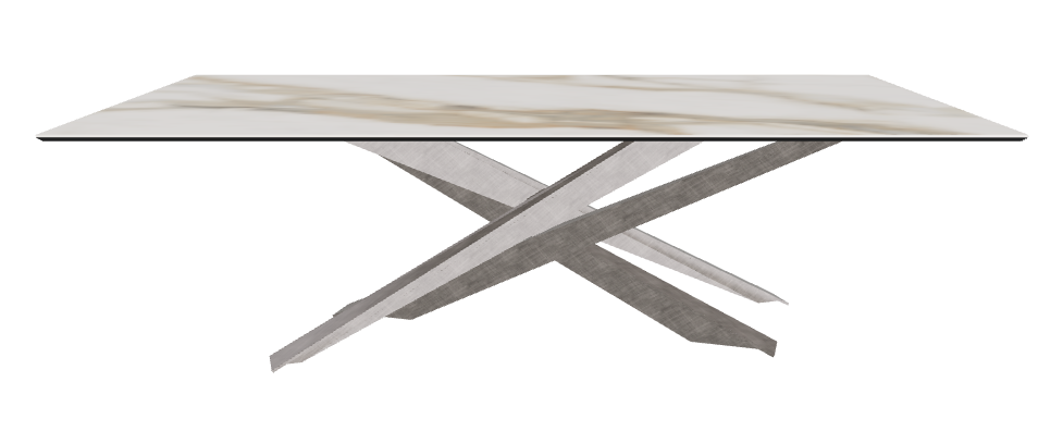 240x120x74.5h Rectangle Shaped_Matt Borghini Calacatta_Brushed Grey