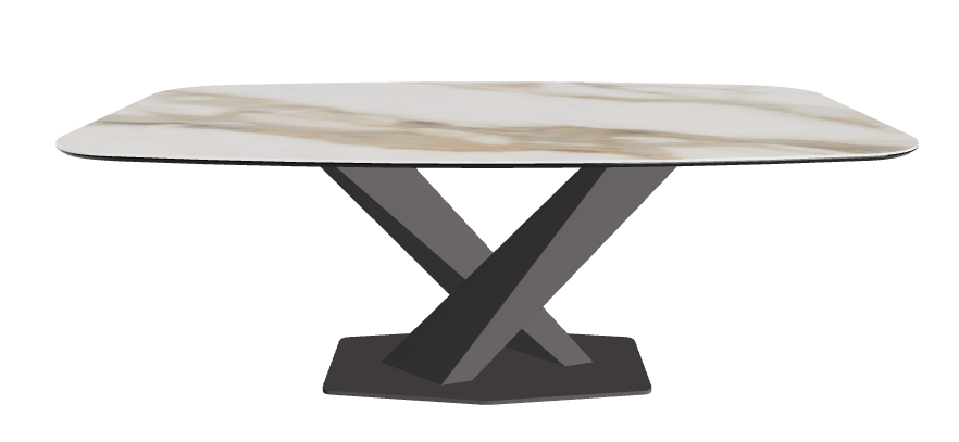 Cattelan Italia Stratos Keramik Barrel Shaped Dining Table – 200x120x75h