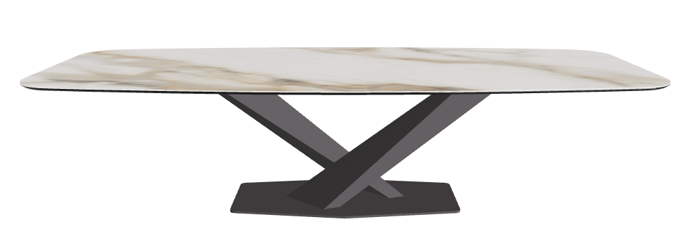 Cattelan Italia Stratos Keramik Barrel-Shaped Dining Table – 300x120x75h