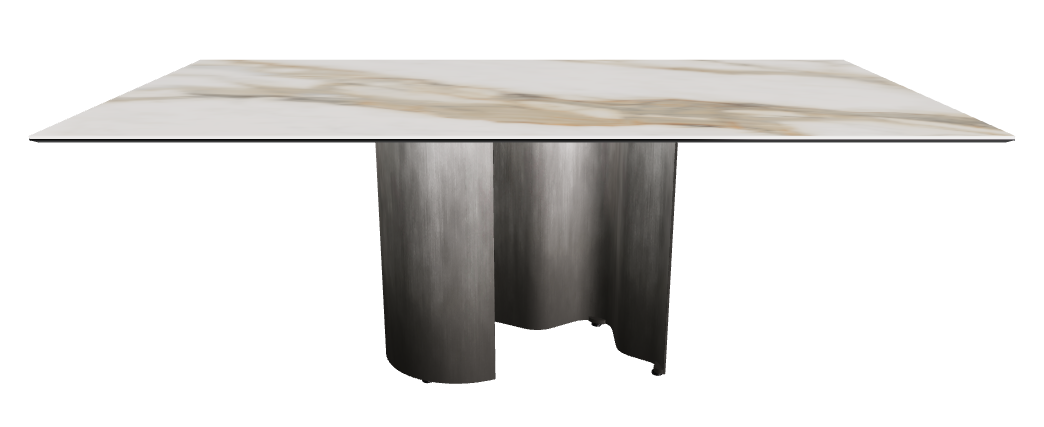 200x106x74h Rectangle Shaped_Matt Borghini Calacatta_Oxy Grey