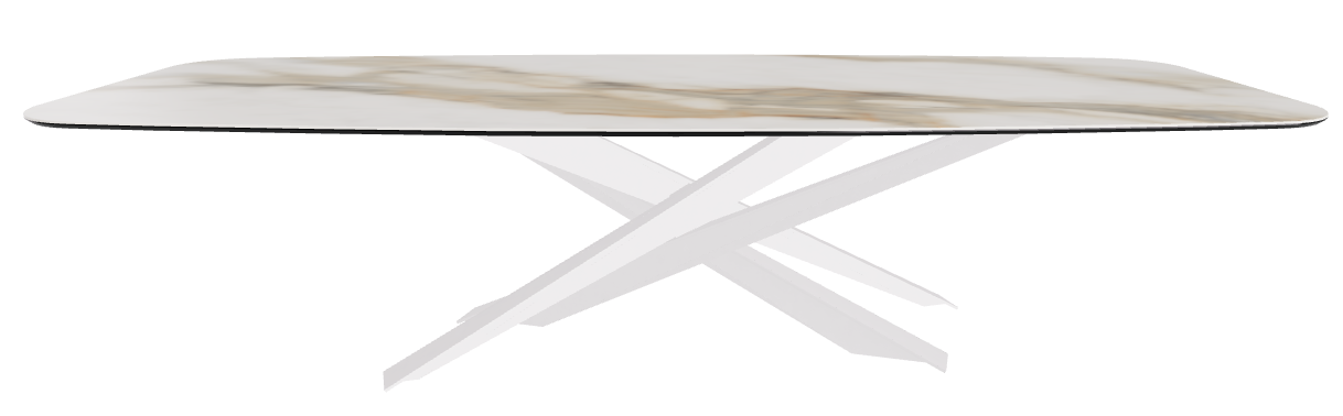 300x120x74.5h Barrel Shaped_Matt Borghini Calacatta_Pearl Embossed