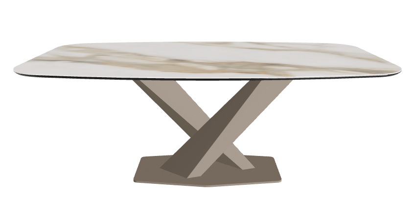 Cattelan Italia Stratos Keramik Barrel Shaped Dining Table – 200x120x75h