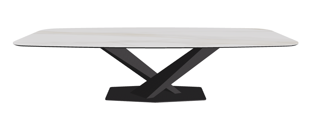 Cattelan Italia Stratos Keramik Barrel-Shaped Dining Table – 300x120x75h
