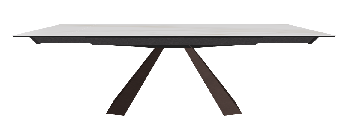 160/236x90x75h Rectangle Shaped_Matt Golden Calacatta_Bronze Embossed