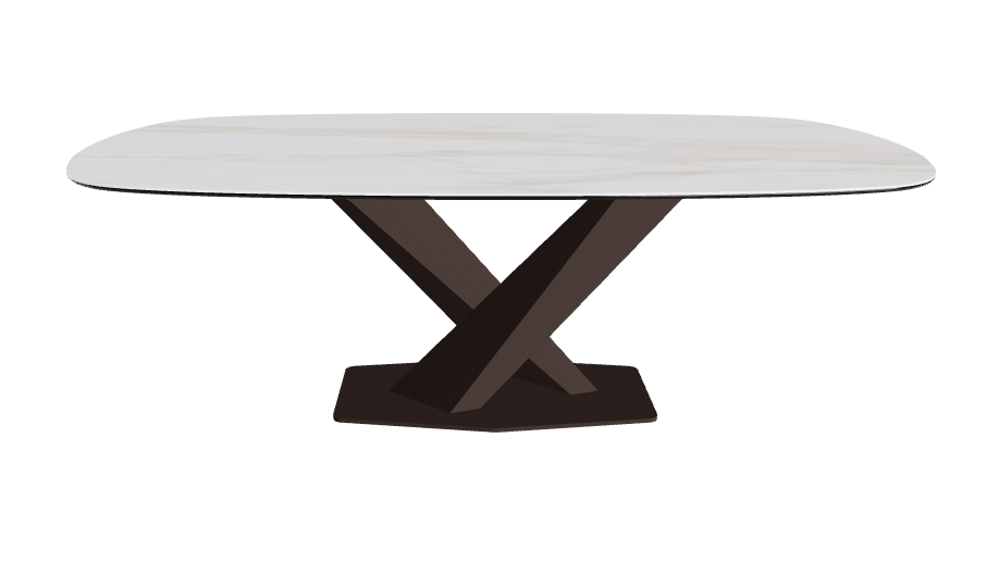 Cattelan Italia Stratos Keramik Biscuit Shaped Dining Table – 200x120x75h