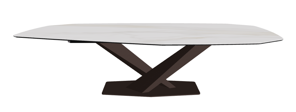 Cattelan Italia Stratos Keramik Biscuit & Polygon Shaped Dining Table