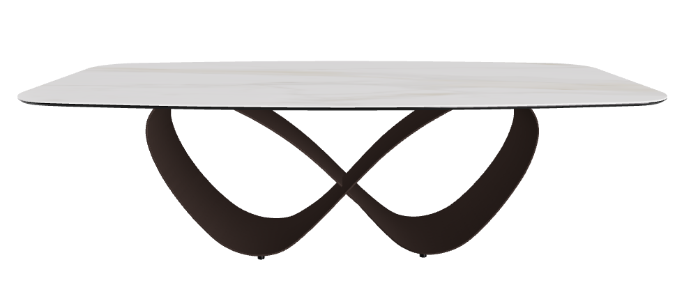 240x120x74h Barrel Shaped_Matt Golden Calacatta_Bronze Embossed