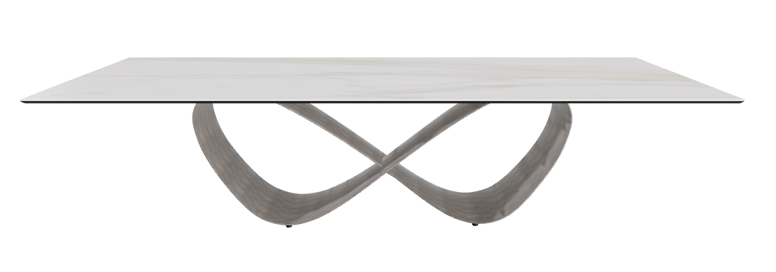 300x120x75h Rectangle Shaped_Matt Golden Calacatta_Brushed Grey