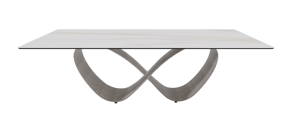 240x120x74h Rectangle Shaped_Matt Golden Calacatta_Brushed Grey