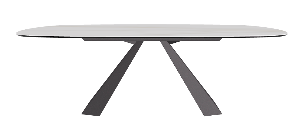 Cattelan Italia Eliot Keramik Biscuit Shaped Dining Table – 220x120x73h