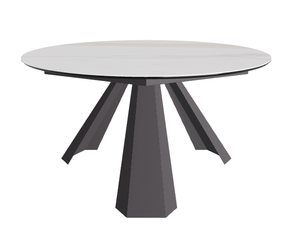 Diameter 140 x Height 73 cm_Matt Golden Calacatta_Graphite Embossed