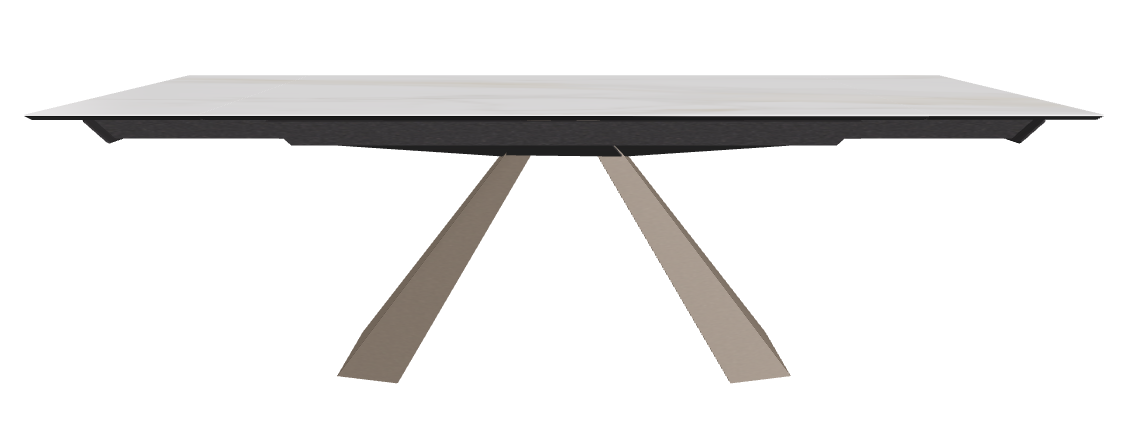 160/236x90x75h Rectangle Shaped_Matt Golden Calacatta_Titanium Embossed