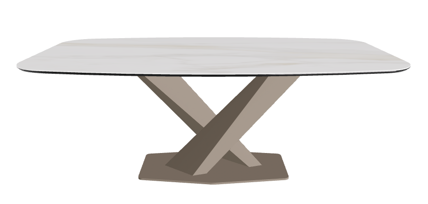 Cattelan Italia Stratos Keramik Barrel Shaped Dining Table – 200x120x75h
